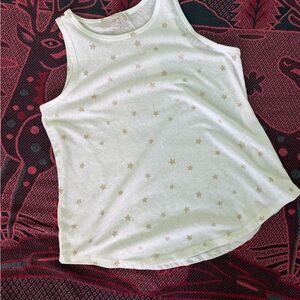 LOFT Women's White Star Tank Top